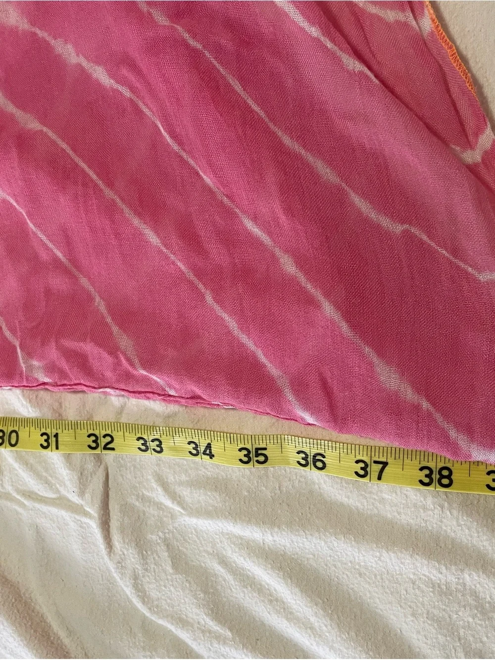 Splendid Pink and White Striped Infinity Scarf